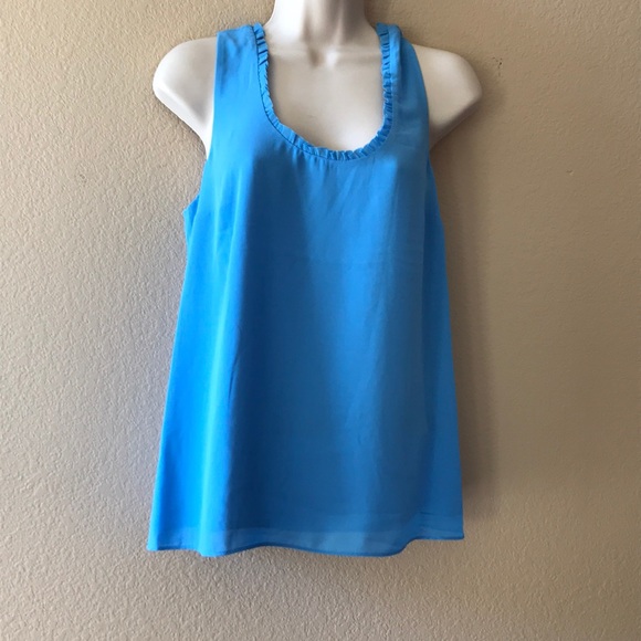 Lily Pulitzer Zanzibar Blue Carlene Tank Top - Picture 4 of 5